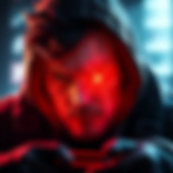 A gaming character displayed on screen with negative health status, showcasing a unique survival situation