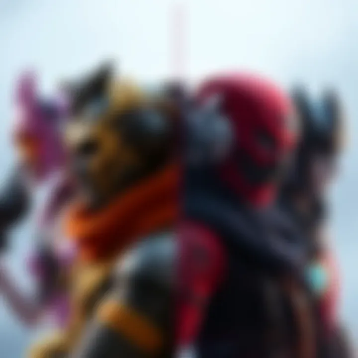 Side-by-side view of new character skins showcasing variations in design and quality between promotional images and in-game appearance