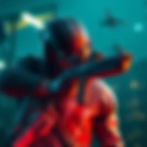 A character in a game holding a sticky gun while searching for Order No. 36