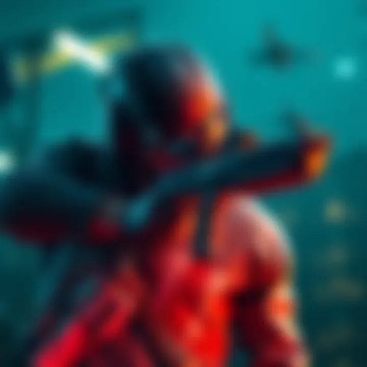 A character in a game holding a sticky gun while searching for Order No. 36