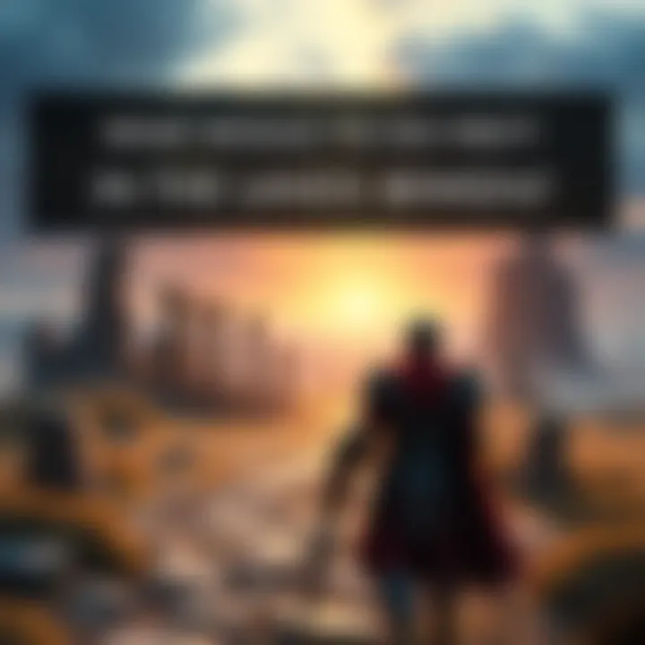 A character in armor awakening in a mystical landscape filled with ruins and distant mountains in The Lands Between