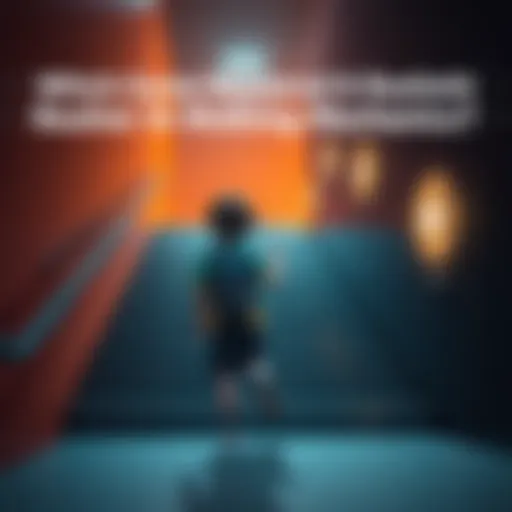 A game character realistically moving up stairs, demonstrating smooth walking mechanics
