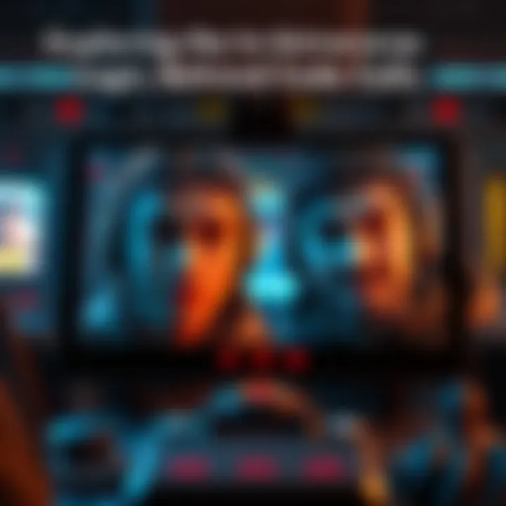 Two characters appear on a video call, showcasing their facial expressions during a game scene.