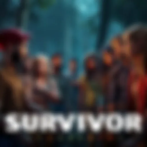 A group of diverse characters interacting in a dramatic scene from the Survivor Telltale project, showcasing choices and emotions.