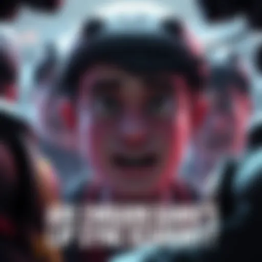 A video game character with misaligned mouth movements during dialogue, surrounded by odd camera angles