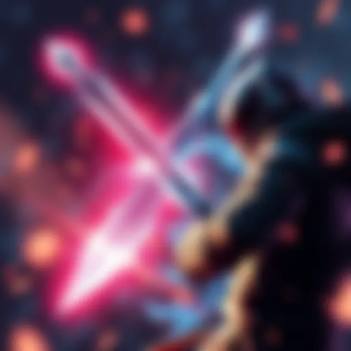 A Charge Blade sword hitting an enemy but bouncing back instead of connecting