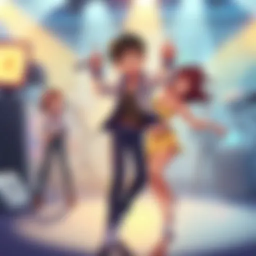 Chart Topper Emote and Butt Wiggle An illustration showing a character performing the Chart Topper emote alongside the classic butt wiggle dance move, highlighting a fun and engaging atmosphere.