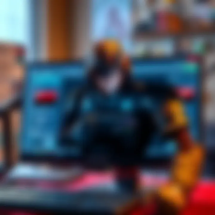 An RPG character on a computer screen, showcasing customization options using Cheat Engine.