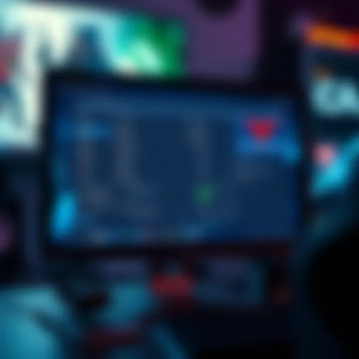 A computer screen displaying cheat software for Call of Duty: Warzone, with a blurred background showing a gaming setup.