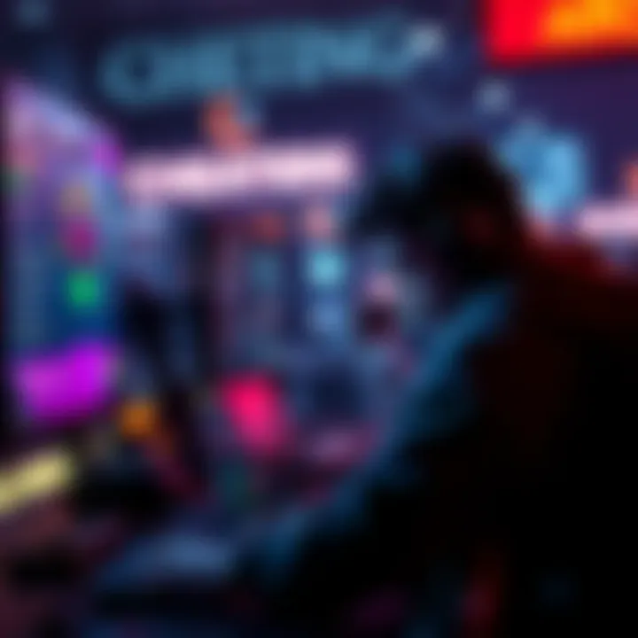 A player frustrated while playing ARC Raiders, showing a monitor displaying a match with cheating activity