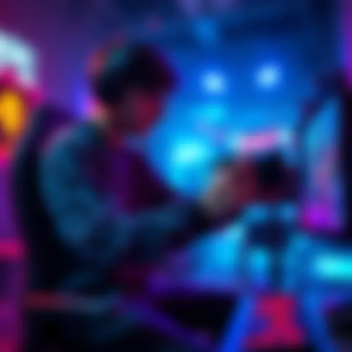 A gamer using cheats to teleport and self-heal in a video game