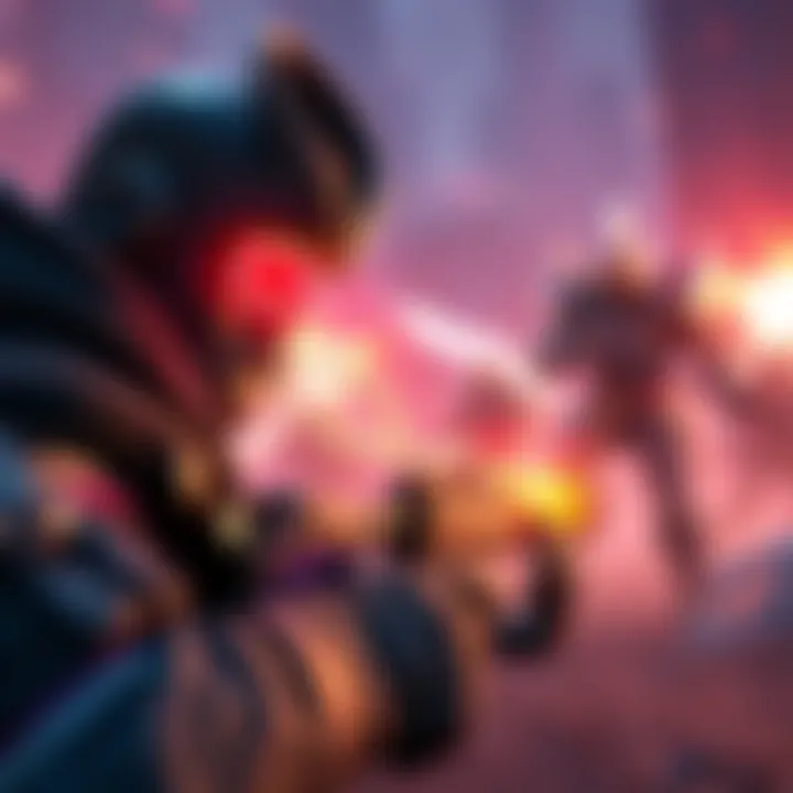 A screenshot showing a character using aimbot and becoming invisible in Paladins gameplay, highlighting cheating issues.