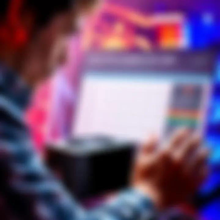 A person examining a SeaSonic S12III 650 W power supply unit while looking at a graphics card support chart.