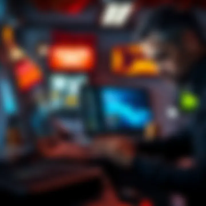 A person inspecting a used laptop for signs of wear and functionality before buying.