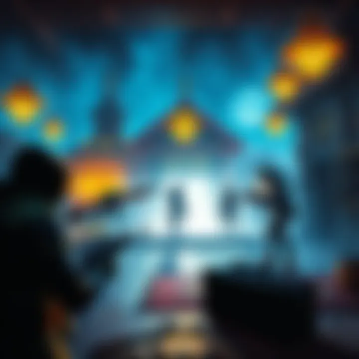 Players gear up in Checkpoint Rest Town Players examine weapons and armor in Checkpoint Rest Town, preparing for endgame challenges