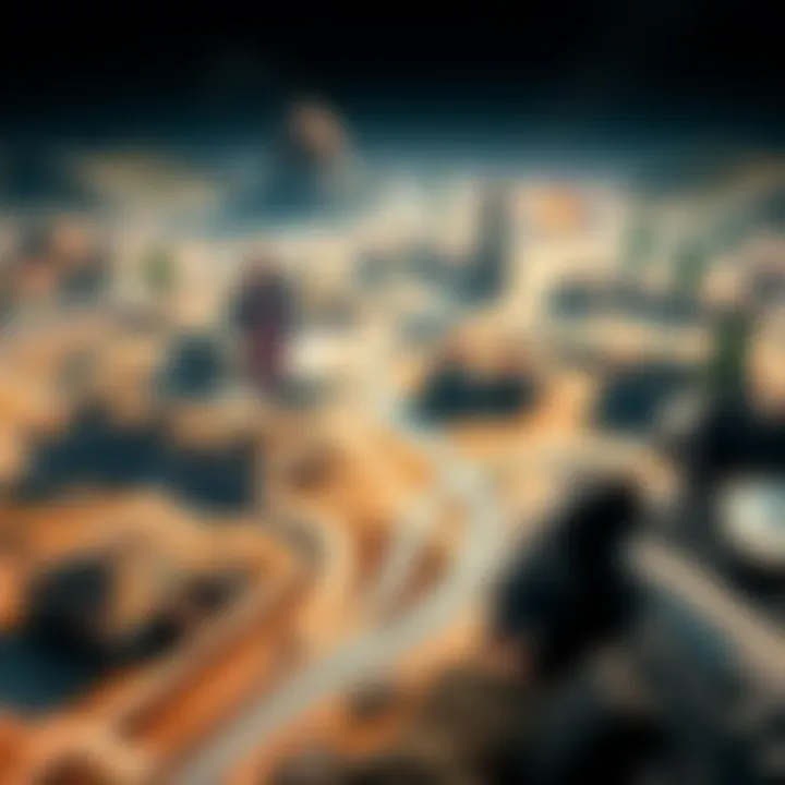 Checkpoint Map Gameplay A detailed view of the Checkpoint map showcasing various tactical areas for close and long-range combat.