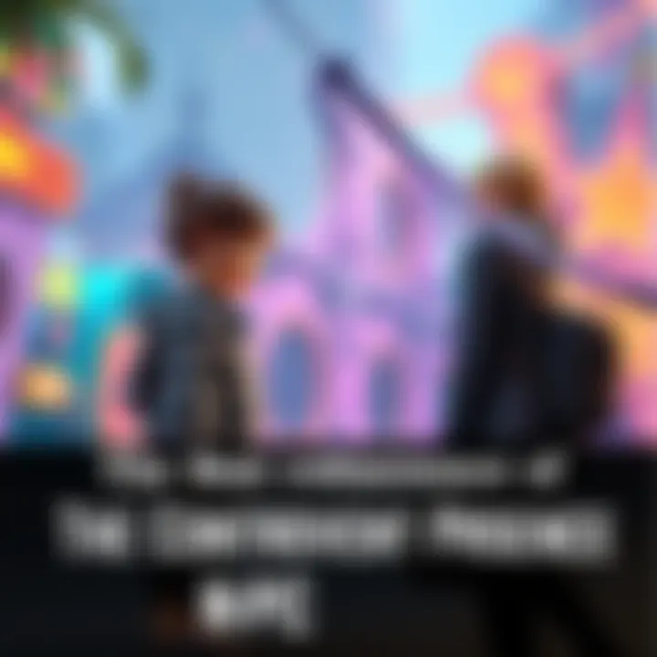 A child character stands in a colorful game environment, interacting with a player character. The scene highlights the debate around child NPCs in gaming.