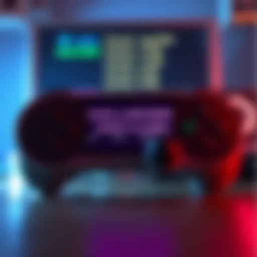 A nostalgic video game controller with classic cheat code symbols on screen, representing childhood gaming memories.