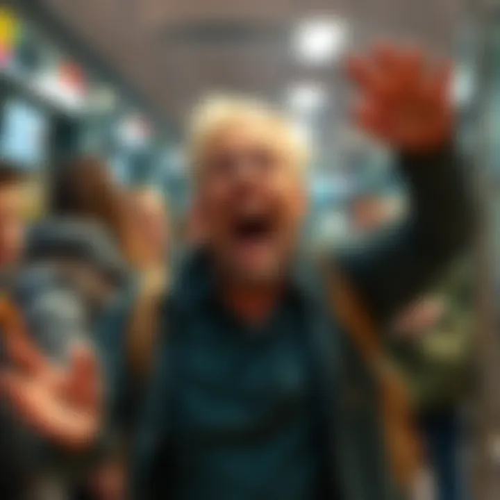 An adult throwing a tantrum in a public setting, showcasing bratty behavior.