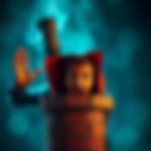A person humorously stuck in a chimney, struggling to get out, with a bewildered look on their face.