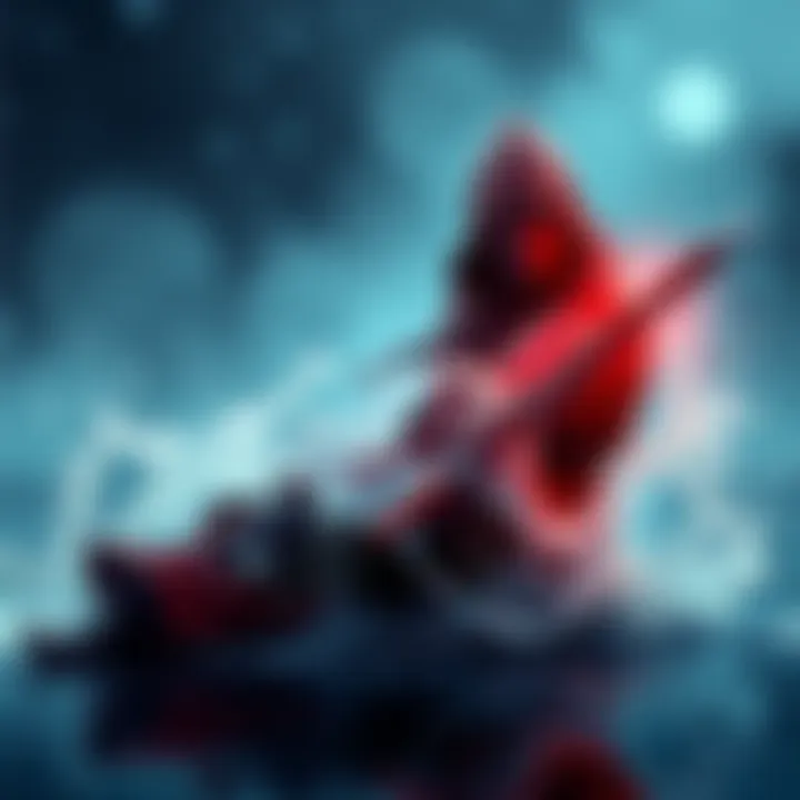 A skilled Chinese assassin demonstrating stealth techniques involving water, showcasing agility and focus in a serene environment.