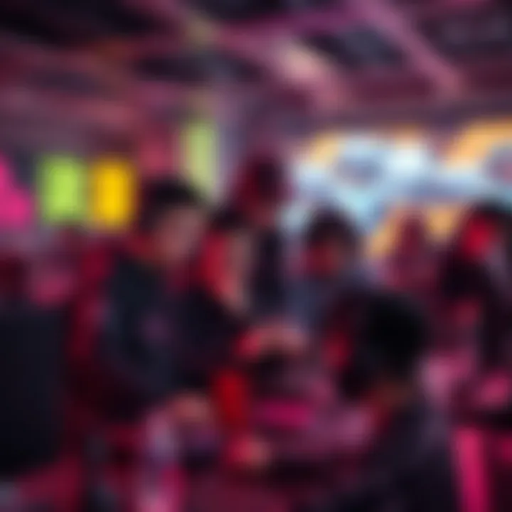 A group of Chinese gamers strategizing around a computer, showcasing teamwork inspired by PUBG dynamics