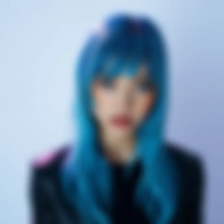 The actress from Chloe shows off her vibrant blue hair, creating a buzz among fans.