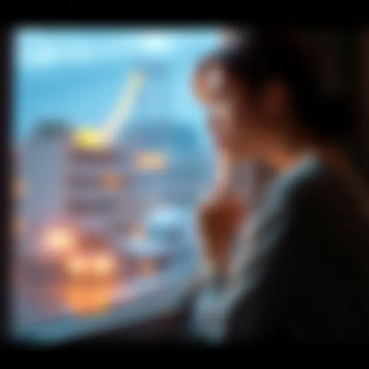 A woman deep in thought, looking out a window, symbolizing reflection on life-changing choices.