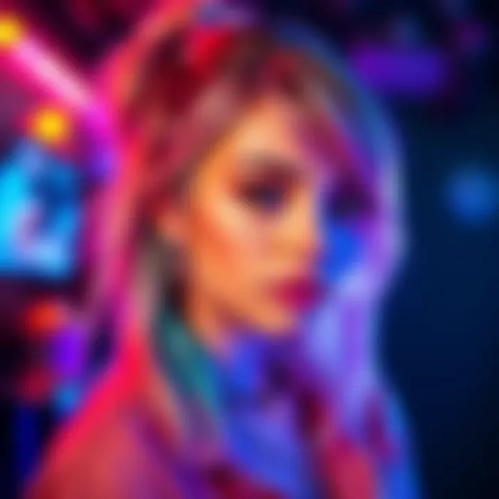 A colorful artistic edit of Chloe Price, showcasing vibrant colors and creative design elements that express artistry and inspiration.
