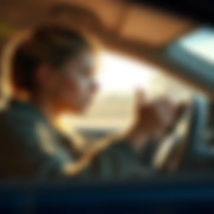 Chloe Price focused on driving, representing her skills and connection to her father's memory.