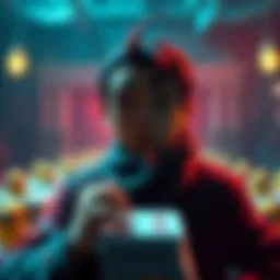 Cho facing an empty deck The character Cho looking worried as his deck has no minions left, symbolizing his self-destruction dilemma.