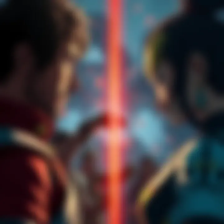 Choice Between Reed and So Mi A scene showing a player facing a decision between two characters, Reed and So Mi, reflecting the emotional conflict of loyalty and betrayal in a game.