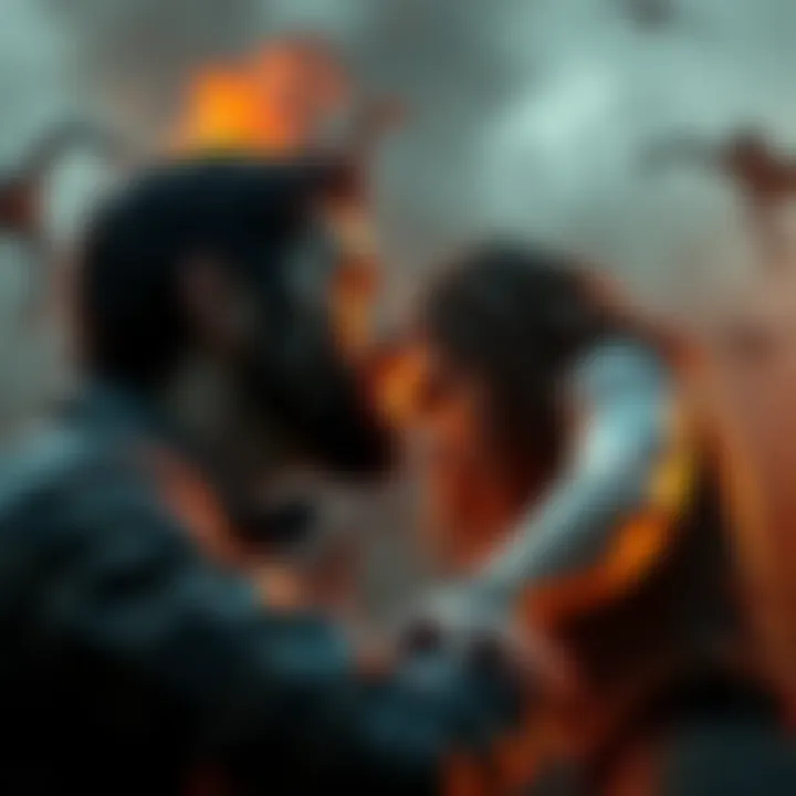A tense moment in The Walking Dead Game where players choose to save either Doug or Carley during a zombie attack.
