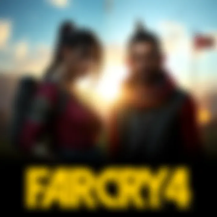 A split image depicting Amita and Sabal from Far Cry 4, highlighting their contrasting views in a war-torn setting.