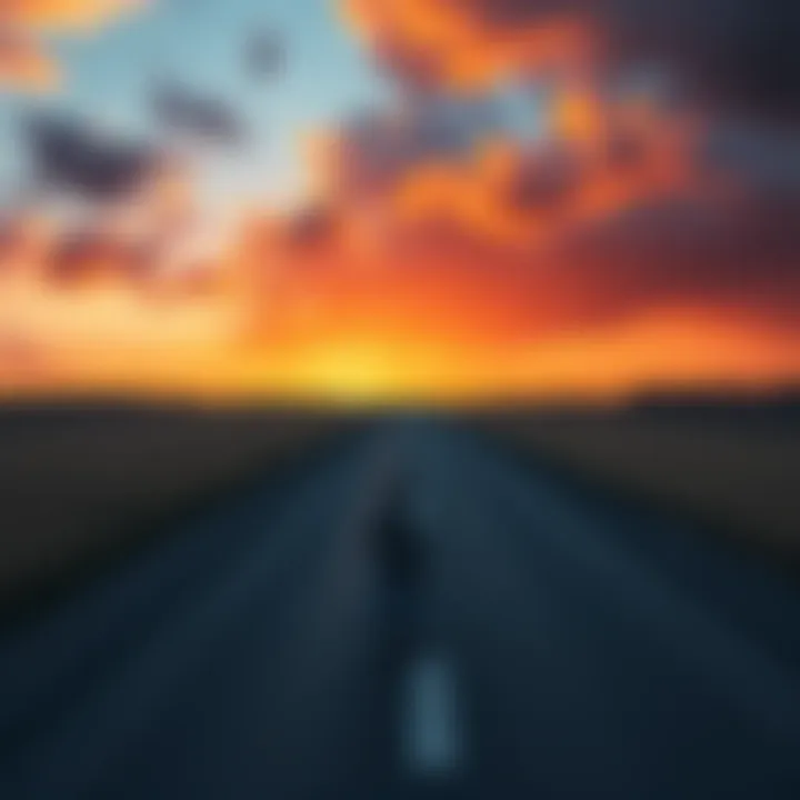 Choices and Consequences A person standing at a fork in the road, contemplating different paths to take, representing decision-making in life.