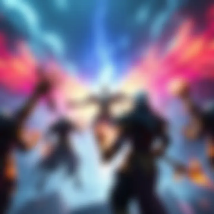 A character from the Choir of One using the Destabilizing Refit ability during a Master mode raid, surrounded by vibrant energy effects and teammates strategizing around them.