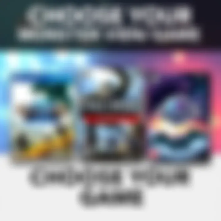 Three different Monster Hunter game covers representing MH Wild, MH Rise, and MH World, showcasing unique monsters and environments.