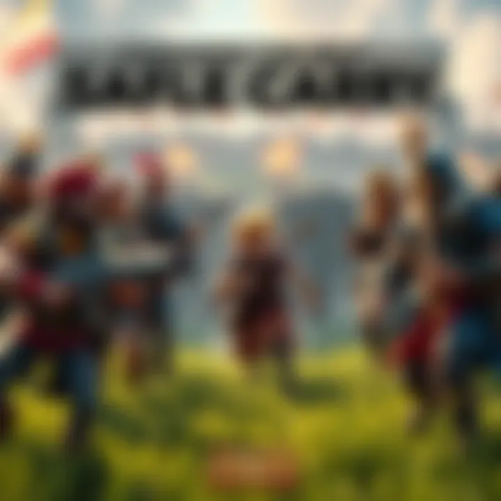 Choosing a Safe Lane Carry A group of farming heroes strategizing on a battlefield, with one character standing out as the safe lane carry, ready for action.