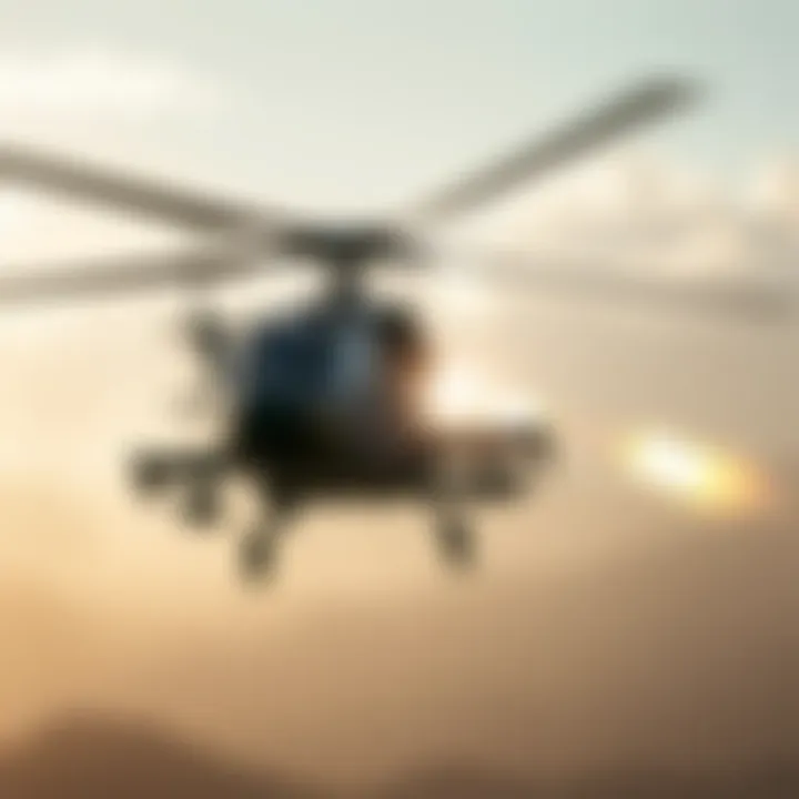 A helicopter flying stealthily during the Silent Spade mission in Ghost Mode, avoiding enemy fire.