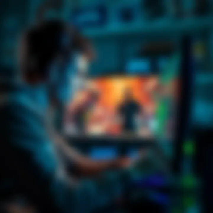 A gamer frustrated with choppy mouse movements while playing Splinter Cell: Enhanced on a computer screen