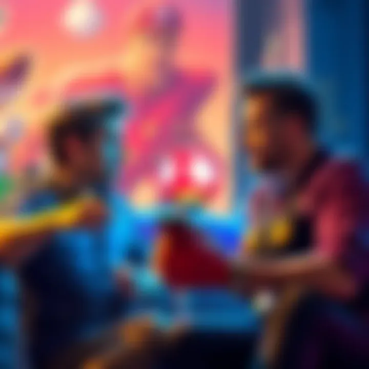 Chris Pratt and Charlie Day engaging in a fun game while sharing details about the Super Mario Galaxy Movie
