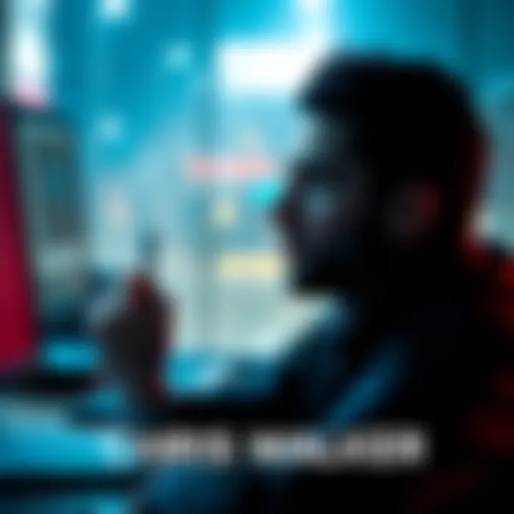 A person pondering over Chris Walker's possible full name, with a notepad and a computer in the background.