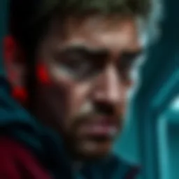 A portrayal of Chris looking tense and conflicted, reflecting his complex personality before the biohazard event.