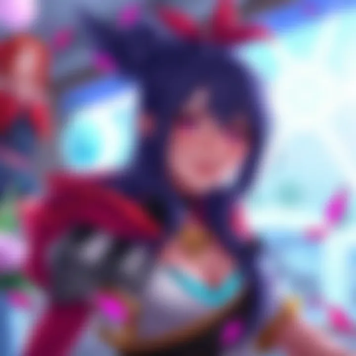 A vibrant illustration of Christa, an original character from EULR, showcasing her unique design and personality in a colorful setting.