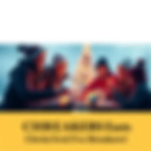 A group of friends enjoying fun activities together for Christmas Eve celebrations.