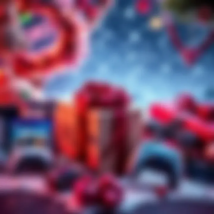 A collection of popular PS5 games and accessories arranged as gift ideas for the holiday season