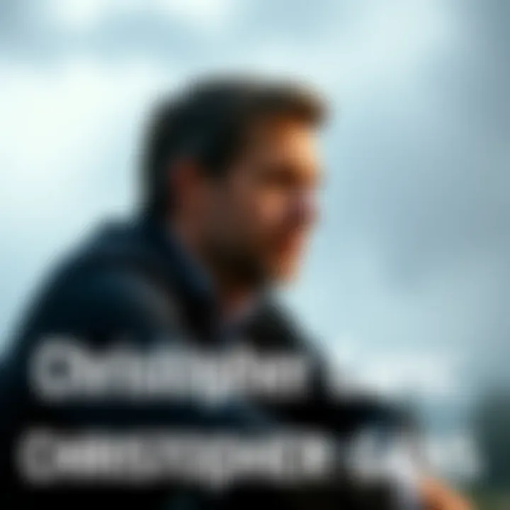 Christopher Gans sitting thoughtfully with a foggy background, symbolizing clarity in the mind amidst confusion