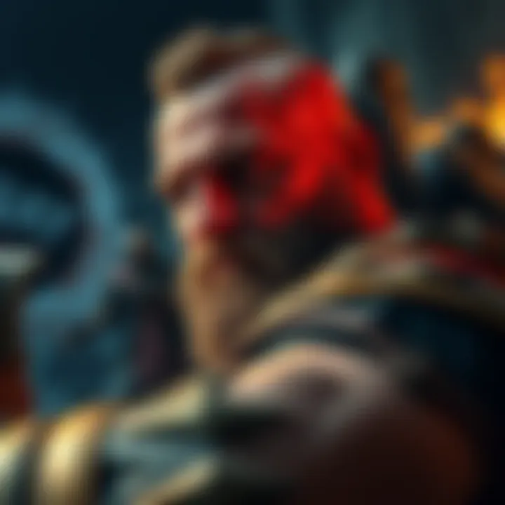 Christopher Judge reflecting on his decision to leave the Kratos role, expressing support for Dave Bautista, with a backdrop of gaming imagery.