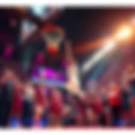 Chronic's Game Winning Smash Chronic scoring a basket after a double tap pass from a teammate, surrounded by cheering fans.