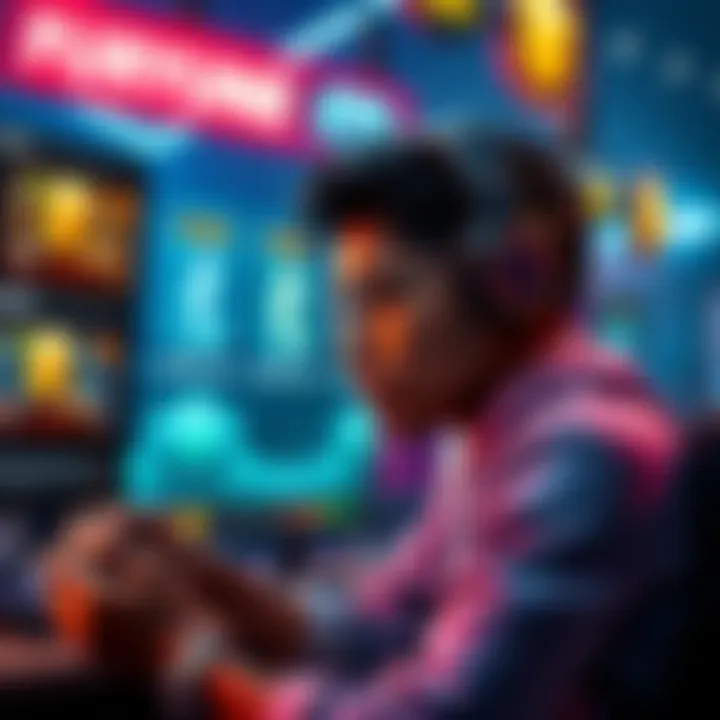 A gamer contemplating purchase options for Chronologs amidst gameplay visuals showing upgrade resources.